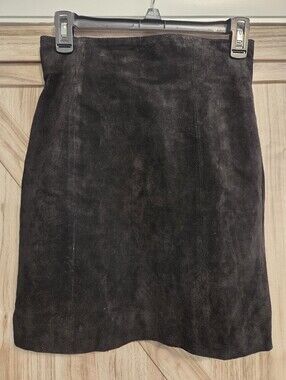 Wilsons Classic Black Suede Pencil Skirt